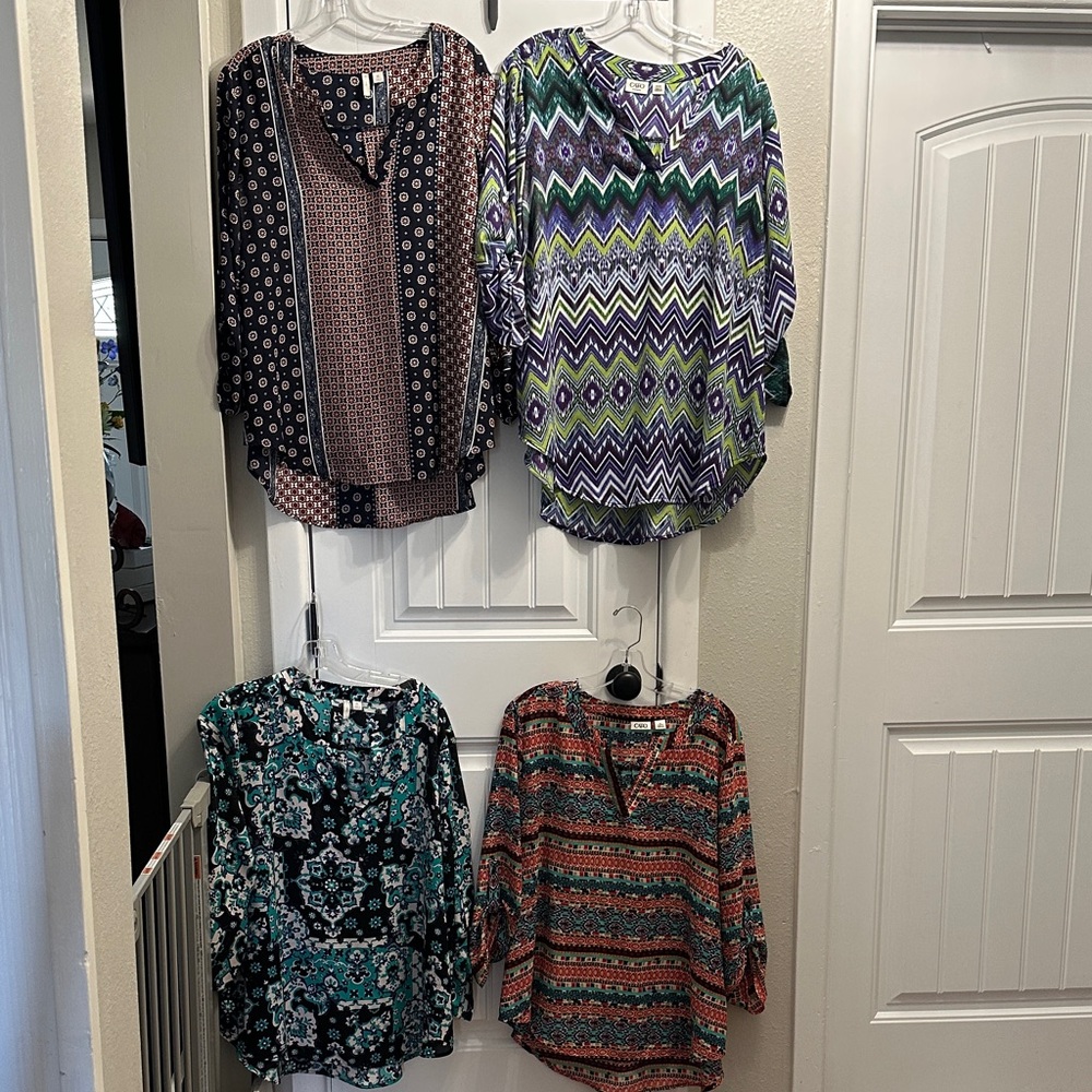 Cato Women's Blouses in 3 blouses available, bottom left is sold